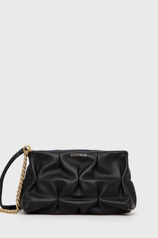 Kožna torbica Coccinelle Ophelie boja: crna