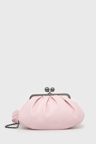 Kožna torbica Weekend Max Mara boja: ružičasta