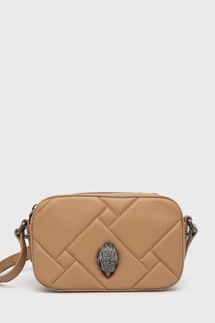 Шкіряна сумочка Kurt Geiger London колір коричневий