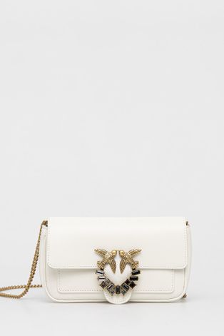 Kožna torbica Pinko boja: bijela