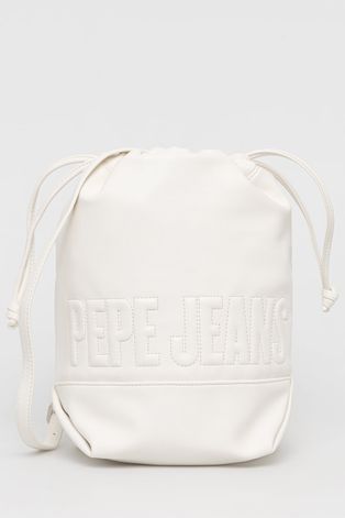 Pepe Jeans poseta Carrie Bag culoarea alb