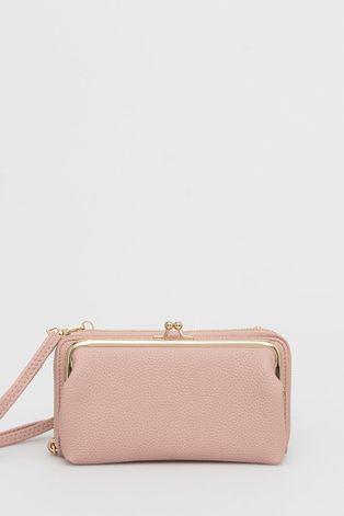 Listová kabelka Sisley ružová farba