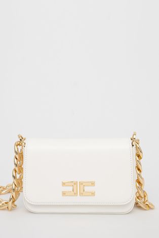 Τσάντα Elisabetta Franchi χρώμα: άσπρο