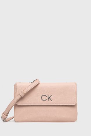 Calvin Klein torebka kolor różowy