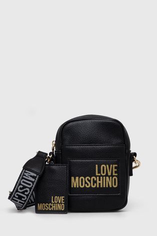 Malá taška Love Moschino čierna farba