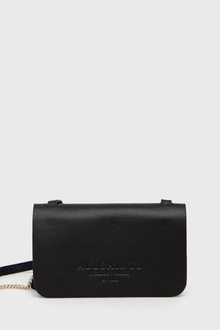 Шкіряна сумочка AllSaints колір чорний