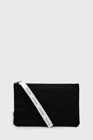 Τσάντα καλλυντικών Calvin Klein χρώμα: μαύρο