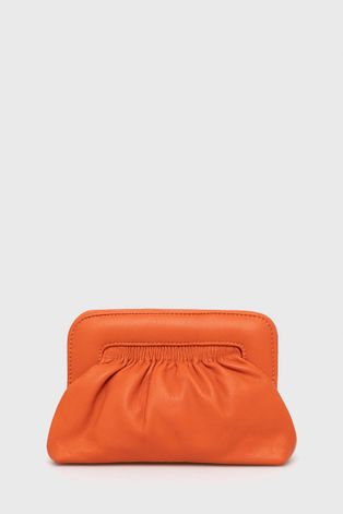 Kožená listová kabelka Gestuz oranžová farba
