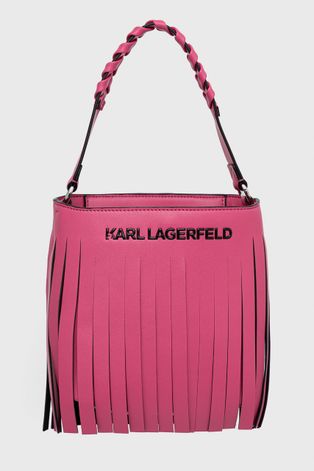 Kabelka Karl Lagerfeld růžová barva