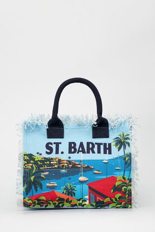Плажна чанта MC2 Saint Barth в тюркоазено