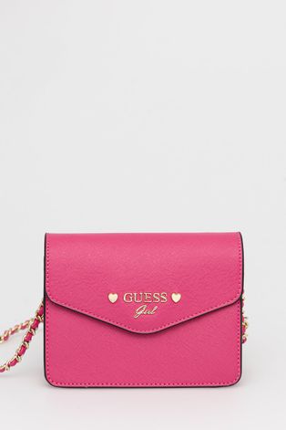Dětská kabelka Guess růžová barva