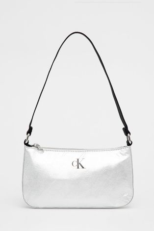 Dječja torbica Calvin Klein Jeans boja srebrna