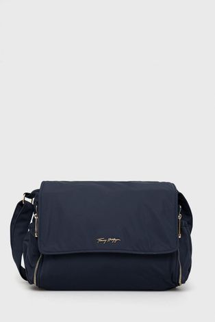 Τσάντα τρόλεϊ Tommy Hilfiger χρώμα: ναυτικό μπλε