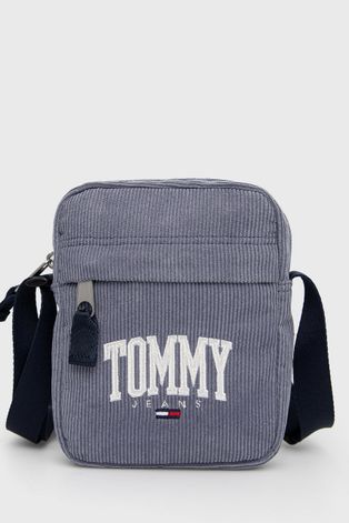Malá taška Tommy Jeans fialová farba