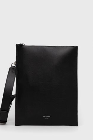 Δερμάτινη τσάντα Tiger Of Sweden χρώμα: μαύρο