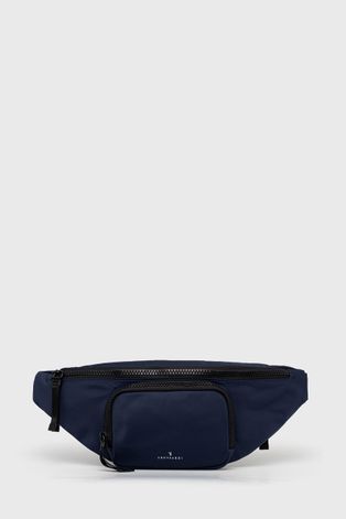 Τσάντα φάκελος Trussardi χρώμα: ναυτικό μπλε