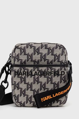 Чанта през рамо Karl Lagerfeld в бежово