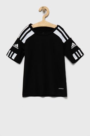 Дитяча футболка adidas Performance колір чорний з принтом