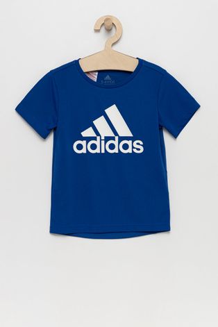 Dječja majica kratkih rukava adidas Performance boja: plava