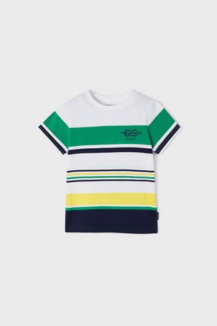 Detské tričko Mayoral zelená farba, vzorovaný
