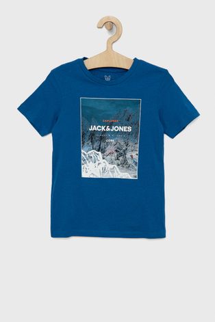 Jack & Jones t-shirt bawełniany dziecięcy z nadrukiem