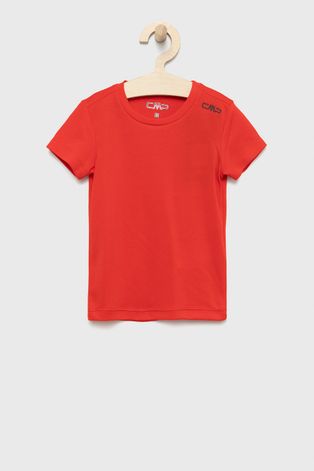 Дитяча футболка CMP колір червоний однотонний