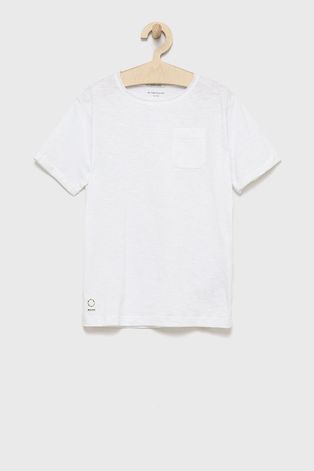 Dětské bavlněné tričko Tom Tailor bílá barva
