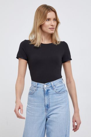 Calvin Klein T-shirt damski kolor czarny