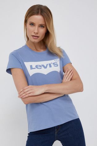 Majica kratkih rukava Levi's boja: plava
