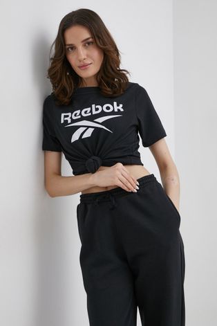 Reebok T-shirt damski kolor czarny