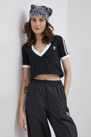 Футболка adidas Originals Adicolor жіночий колір чорний