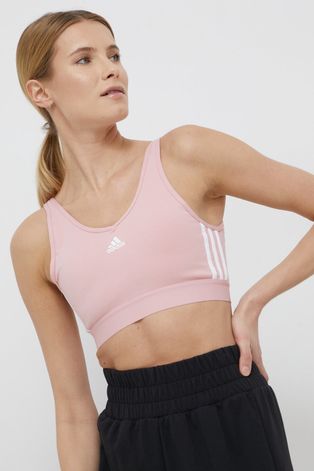 Спортен сутиен adidas дамски в розово
