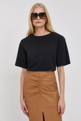 Βαμβακερό μπλουζάκι Birgitte Herskind χρώμα: μαύρο