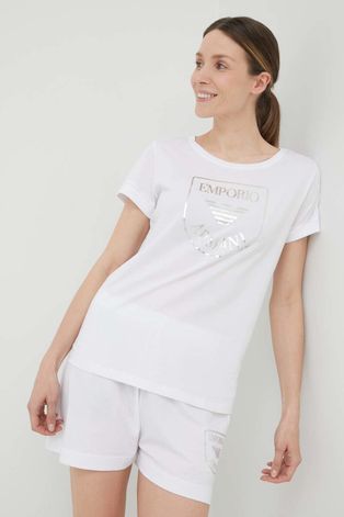 Pamučna majica Emporio Armani Underwear boja: bijela