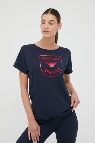 Emporio Armani Underwear t-shirt bawełniany kolor granatowy