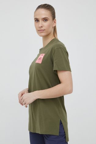 adidas TERREX t-shirt Patch Mountain női, zöld