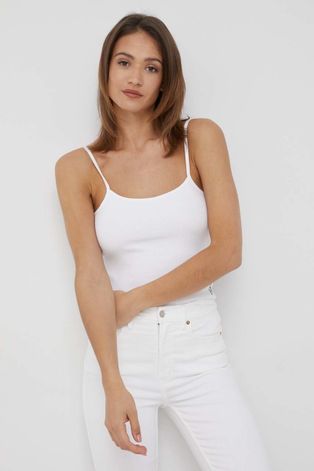 Топ Calvin Klein Jeans дамски в бяло