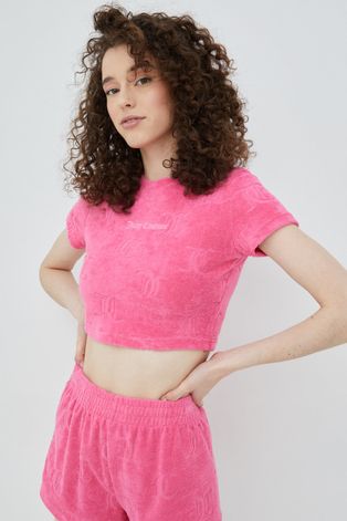 Majica kratkih rukava Juicy Couture za žene, boja: ružičasta