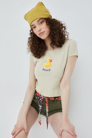 HUF t-shirt női, bézs