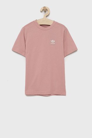 adidas Originals T-shirt bawełniany dziecięcy HD2059 kolor różowy