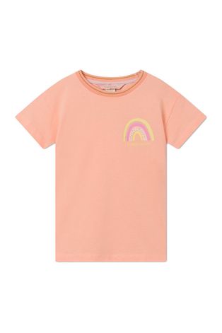 Дитяча футболка Femi Stories колір помаранчевий