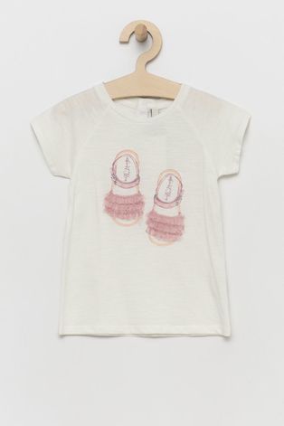 Birba&Trybeyond tricou de bumbac pentru copii culoarea alb