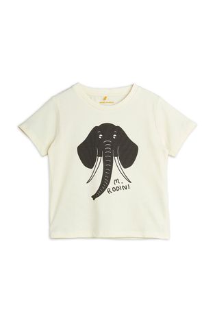 Детская футболка Mini Rodini цвет белый с принтом