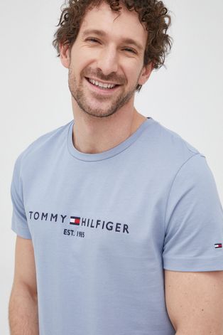 Bavlněné tričko Tommy Hilfiger s aplikací