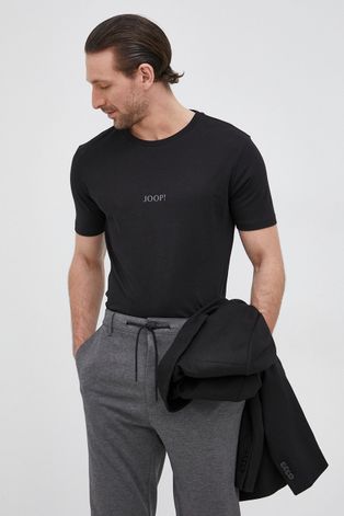 Bavlnené tričko Joop! (2-pack) čierna farba, melanžové
