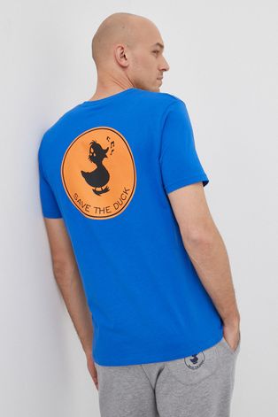 Save The Duck t-shirt bawełniany z nadrukiem