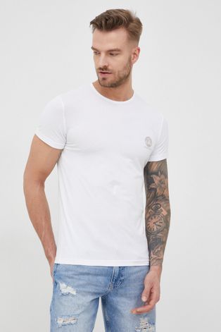 Versace t-shirt (2-pack) męski kolor biały z nadrukiem