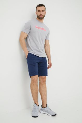Βαμβακερό μπλουζάκι RefrigiWear χρώμα: γκρι