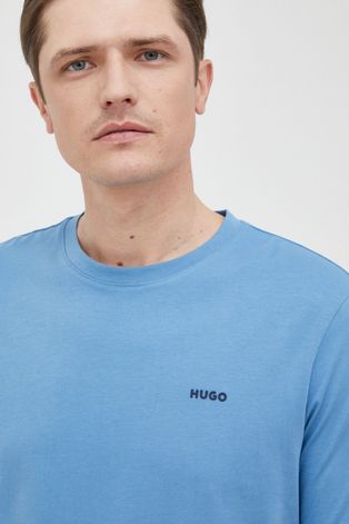 Hugo t-shirt bawełniany gładki