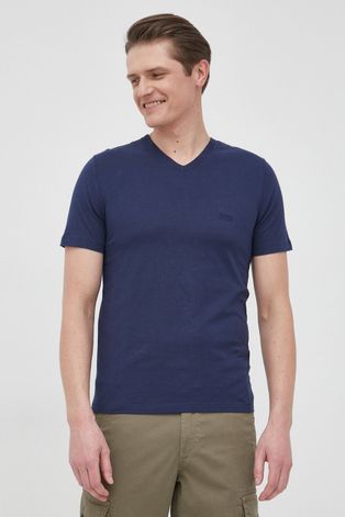 Bavlnené tričko BOSS jednofarebné